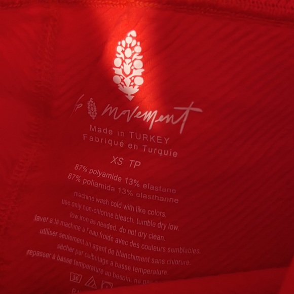 XS Free People Free Throw Leggings in Ripe Persimmon - Picture 6 of 7